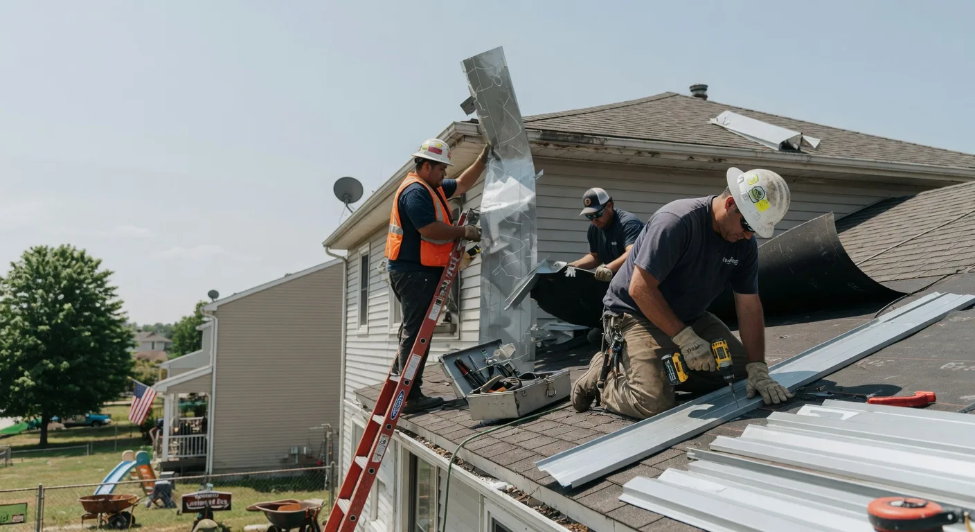 Storm Damage Metal Roof Repair in Glenwood, AR